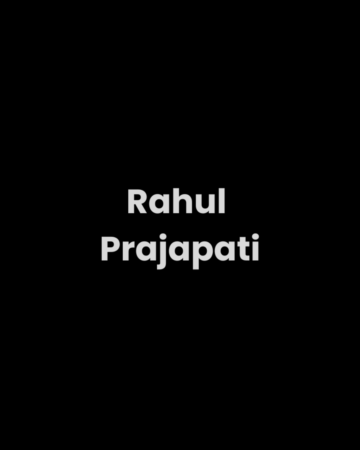 Rahul Prajapati